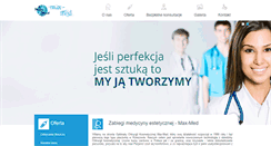 Desktop Screenshot of max-med.pl